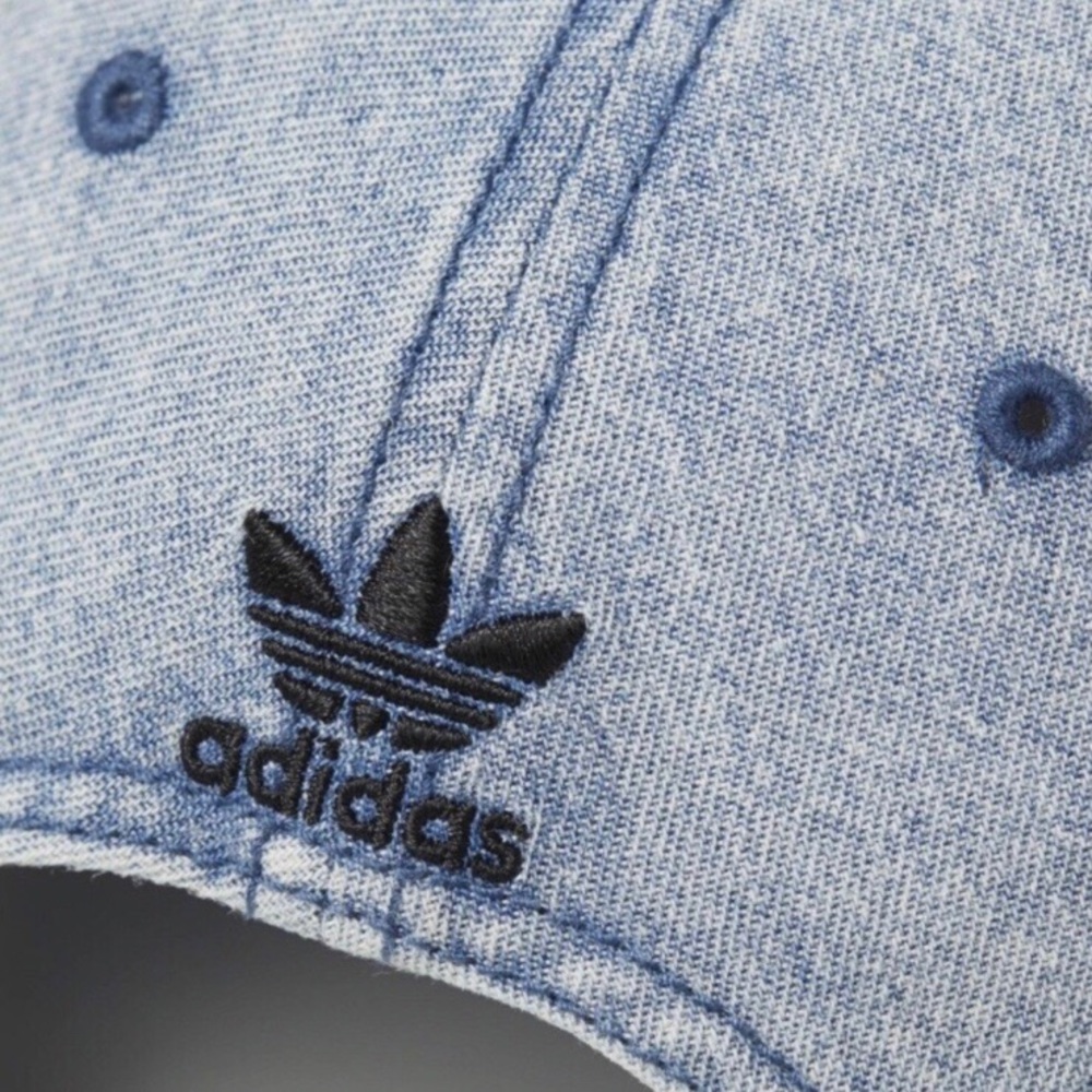 SOLD 🆕 | 🧢 Adidas Trefoil Denim Hat - Picture 2 of 8